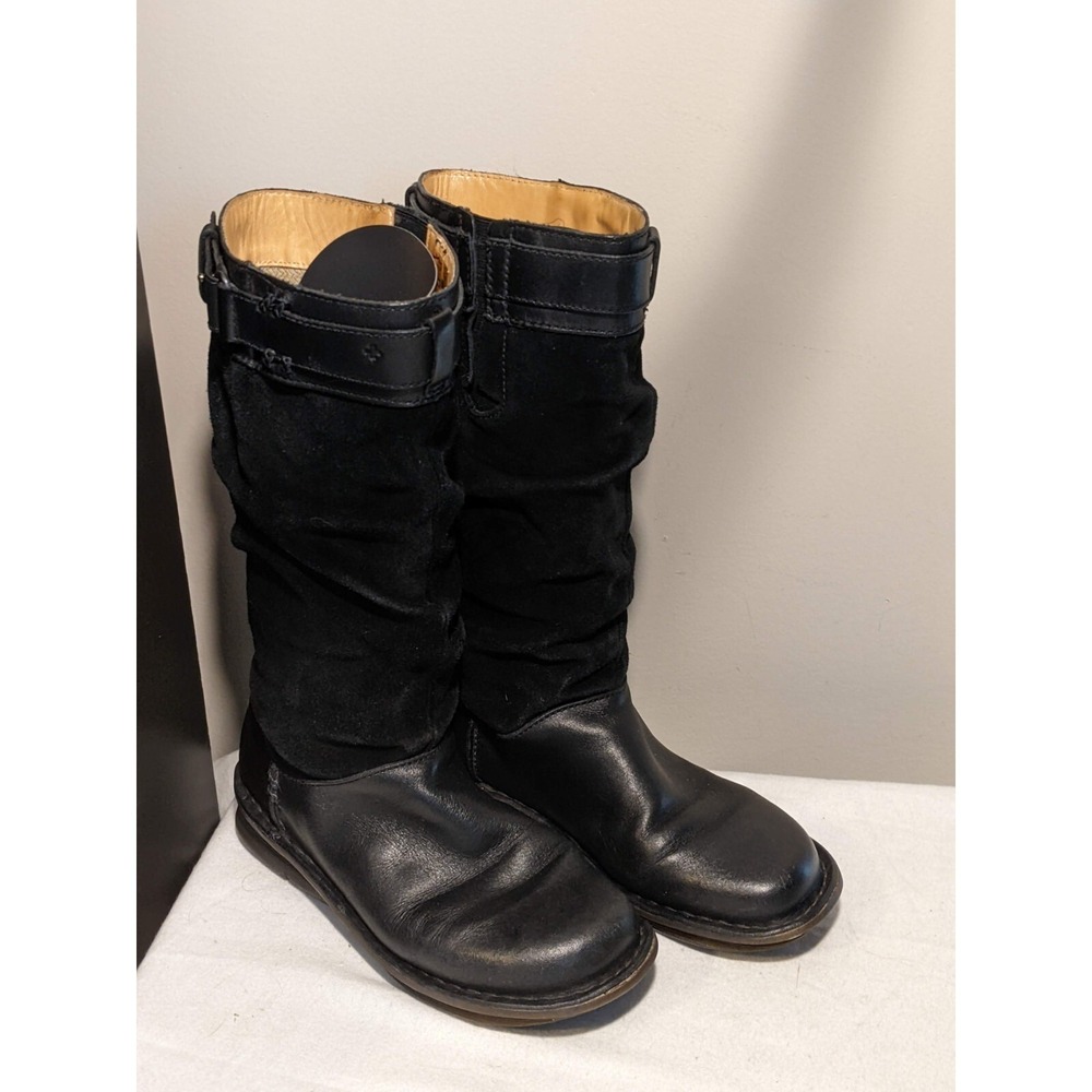 Dr Martens 11415 Tall Suede Leather‎ Black Boots Womens US 6
